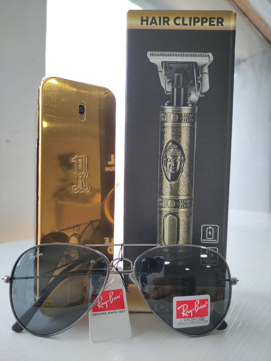 Perfume One Million + Afeitadora + Gafas Rayban